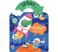 ¡Rumbo al espacio! Libro de pegatinas interactivo.