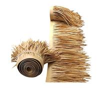RUMENT Paneles de Paja Teja de Paja de Simulación Paja Falsa Rollo de Paja de Palma de Plástico Artificial 1-10m Retardante de Llama Antienvejecimiento para Tiki Bar Jardín DEC(Size:5m/16.4ft)