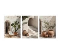 Rumlly Impresión artística mediterránea, bohemia de plantas en macetas, pósteres, fotografía moderna, impresiones artísticas, decoración de arco, arte de pared, póster para decoración del hogar (30 x