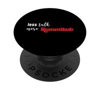 Rummikub Less Talk More Rummikub Tile Game Fun Gift PopSockets PopGrip Adhesivo