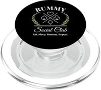 Rummy Social Club Divertido Rummy Jugador Broma grupal PopSockets PopGrip para MagSafe