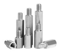 Rummyluck Macho Hembra Separador PCB Espaciador Tornillos Cilíndricos Hexagonales M4x16+6mm (5 pcs)