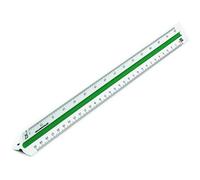 RUMOLD 150KE - Escalímetro de plástico (30 cm), Color Blanco