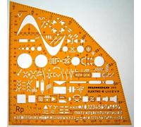 Rumold 2915 - Escuadra eléctrica para dibujar y medir, color naranja