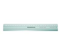 Rumold Regla de aluminio 938.105 con borde de acero, antideslizante, 50 cm de longitud