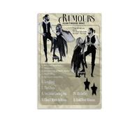 Rumours-Fleetwood MacPhoto - Póster de paisaje para decoración del hogar, oficina, lienzo decorativo para pared, decoración familiar moderna, baño, estilo sin marco, 50 x 75 cm