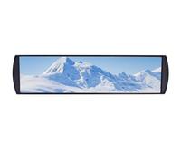 Rumplex Espejo retrovisor para coche, gran angular, espejo interior antideslumbrante, con clips para fácil instalación, gran visión panorámica para coche, SUV, camión, furgoneta, 30 cm x 7 cm