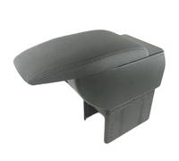 Rumplex Reposabrazos central para coche, consola central, organizador, caja de apoyabrazos, universal, color negro, compartimento de almacenamiento de piel