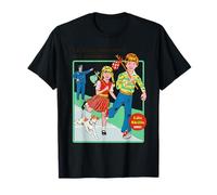Run Away From Our Problems Sarcastic Retro Funny Adult Humor Camiseta