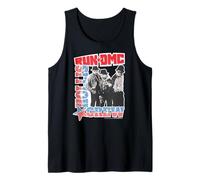 Run DMC Hollis Crew Azul Música Hip Hop Clásica Camiseta sin Mangas