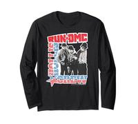 Run DMC Hollis Crew Azul Música Hip Hop Clásica Manga Larga