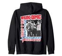 Run DMC Hollis Crew Música Hip Hop Clásica Azul Sudadera con Capucha