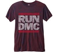Run Dmc - T-Shirt # S Pink Unisex # Logo Vintage