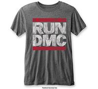 Run Dmc - T-Shirt # Xxl Grey Unisex # Dmc Logo
