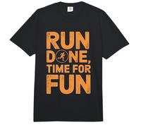 Run Done Time For Fun - Running Marathon Finisher Comfort Colors Adult Heavyweight T-Shirt