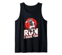 Run I Dare You Baseball Go Ahead & Run I Dare You To Run On Camiseta sin Mangas