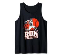 Run I Dare You Baseball Go Ahead & Run I Dare You To Run On Camiseta sin Mangas