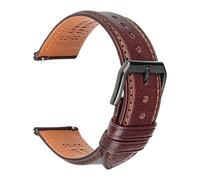 Run Ken 18 19 20 mm 21 22 mm 23 24 Strap de Reloj de Cuero Brown Brown Reloje Reloj de Reloj de Reloj de Reloj Reloj de Reloj de Reloj de Reloj Inteligente Muñeca de Pulsera(Dark Brown B_24mm)