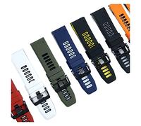 Run Ken 2 6mm 22mm 20mm Correa Quickfit Compatible con Garmin EPIX Fenix 7 7x 7s Solar 6 6x 6s Pro 5x 5s Plus/Instinct 2 / Forerunner 945 Silicone Band(White black,QuickFit 22mm)