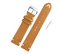 Run Ken Candiones de Relojes compatibles con ORIS 65 Réplica de Cuero Reloj de Cuero Serie de Buceo Anillo de Cobre Corona de Bronce Reloj Retro Reloj Retro Banda(Light Brown-Steel,18mm)