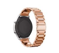 Run Ken Correa de reloj adecuada Compatible con 3 correas de reloj de pulsera duraderas anticaída de Metal estilo Lux HR de música 3(Rose gold,VivoMove Lux)