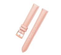 Run Ken Correa de reloj de cuero genuino Compatible con AR1926 Ar11244 Ar1908, correa for mujer de 14mm, accesorios rosa, azul, rojo y blanco(Pink-rose gold,20mm)