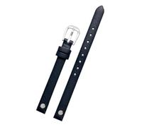 Run Ken Correa De Reloj De Cuero Genuino De Moda Compatible Con Fossil ES4340 ES4119 ES4000 3745 3861 4026 Pulsera De Mujer Correa De Muñeca De 8 Mm Con Tornillo(Blue silver)