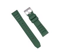 Run Ken Correa De Reloj De Goma Fluorada De Grado 20mm 22mm Compatible Con Correas De Reloj Richard Mille Pulsera De Buceo Correa De Muñeca De Liberación Rápida(Green 1,20mm)