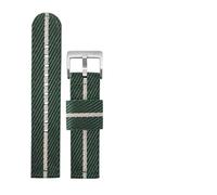 Run Ken Correa de reloj de lona suave de 18mm, 20mm, 22mm, 24mm, Compatible con Timex No. 5, correa de nailon solar, correa de lona de doble capa(Color 07 SK,20mm)