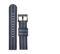 Run Ken Correa de reloj de lona suave de 18mm, 20mm, 22mm, 24mm, Compatible con Timex No. 5, correa de nailon solar, correa de lona de doble capa(Color 01 BK,18mm)