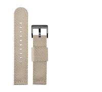 Run Ken Correa de reloj de lona suave de 18mm, 20mm, 22mm, 24mm, Compatible con Timex No. 5, correa de nailon solar, correa de lona de doble capa(Color 03 BK,22mm)