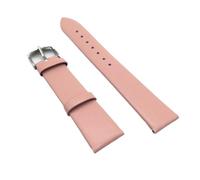 Run Ken Correas de reloj de cuero genuino 12/14/16/18/20/22mm correa de muñeca de pulsera marrón negro reloj correas de repuesto Accesorios(Pink1,18mm)