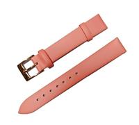 Run Ken Correas De Reloj De Cuero Genuino 12/14/16/18/20/22mm Correa De Muñeca De Pulsera Marrón Negro Reloj Correas De Repuesto Accesorios(Pink 2,22mm)