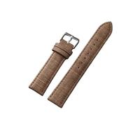 Run Ken Correas De Reloj De Nailon Vaquero De 10-22 Mm, Correa De Lona Suave For Hombre Y Mujer, Pulseras Deportivas Vintage, Correa De Muñeca(Dark brown,14MM_GOLD BUCKLE)