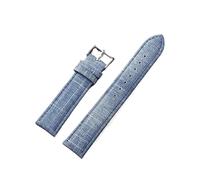 Run Ken Correas De Reloj De Nailon Vaquero De 10-22 Mm, Correa De Lona Suave For Hombre Y Mujer, Pulseras Deportivas Vintage, Correa De Muñeca(Light blue,14MM_GOLD BUCKLE)