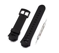 Run Ken Mira accesorios compatibles con Suunto Observe Strap X6hrm Correa observa la correa de reloj Srstttt Correa de goma(Black buckle)