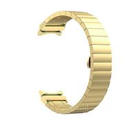 Run Ken Sin trampas Strap Strap Compatible With Samsung Galaxy Watch 4 Classic 46mm 42mm 44mm 40mm brazalete de acero inoxidable reloj 4 accesorios de correa(Gold,Watch 4 calssic 46mm)