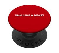 Run Like A Beast - Urban Minimalist Streetwear Graphic tee PopSockets PopGrip Adhesivo
