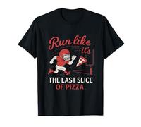 Run Like It's The Last Slice Fútbol Pizza Humor Gráfico Camiseta