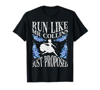 Run Like Mr Collins Just Proposed, Cita de libro divertido vintage Camiseta