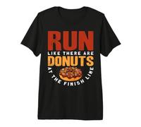 Run Like There Are Donuts At The Finish Line Camiseta Premium