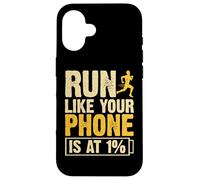 Run Like Your Phone Is At 1% Carcasa para iPhone 16