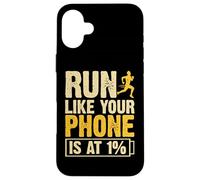 Run Like Your Phone Is At 1% Carcasa para iPhone 16 Plus