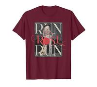 Run Rose Run Guitarra Dolly Parton Camiseta, Hombre, Granate, L