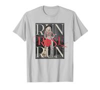 Run Rose Run Guitarra Dolly Parton Camiseta, Hombre, Plata, L