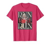 Run Rose Run Guitarra Dolly Parton Camiseta, Hombre, Rojo Jaspeado, S