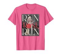 Run Rose Run Guitarra Dolly Parton Camiseta, Hombre, Rosa Jaspeado, L