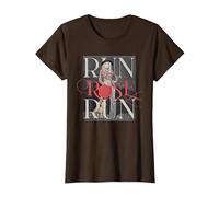 Run Rose Run Guitarra Dolly Parton Camiseta, Mujer, Marrón, XL