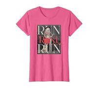 Run Rose Run Guitarra Dolly Parton Camiseta, Mujer, Rosa Jaspeado, XXL