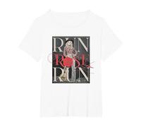 Run Rose Run Guitarra Dolly Parton Camiseta, Mujer Tallas Grandes, Blanco, 1XL Grande